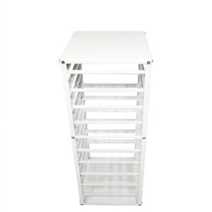 FixtureDisplays® 12x12x32 Jewelry Displays, Counter top Earring Card Spinning Retail Rack White 10 Tiers Easy Assembly Video in Description 12088NEW