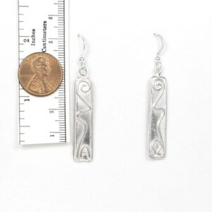 Alpha and Omega Sterling Silver earrings - Gift Boxed with Story Card - Handcrafted in USA (Shipped by Artist Studio)