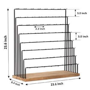 Earring Display Stands for Selling, Earring Rack Display Holder Stand, Jewelry Display for Selling Earring Cards, Bracelets, Hair Accessories, Rings, Necklaces 39" W x 23" D x 19" H (64 Hooks)