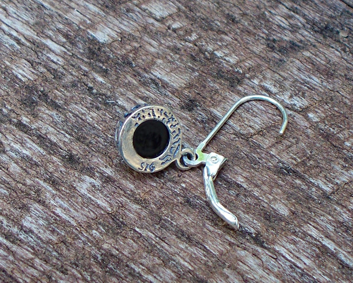 Bottled Up Designs Handmade Vintage Black Leverback Earrings, Recycled Antique Depression Bottle Glass, Sterling Silver, Eco Friendly, Made in USA, Birthday Gifts, Mothers Day, Women, Anniversary