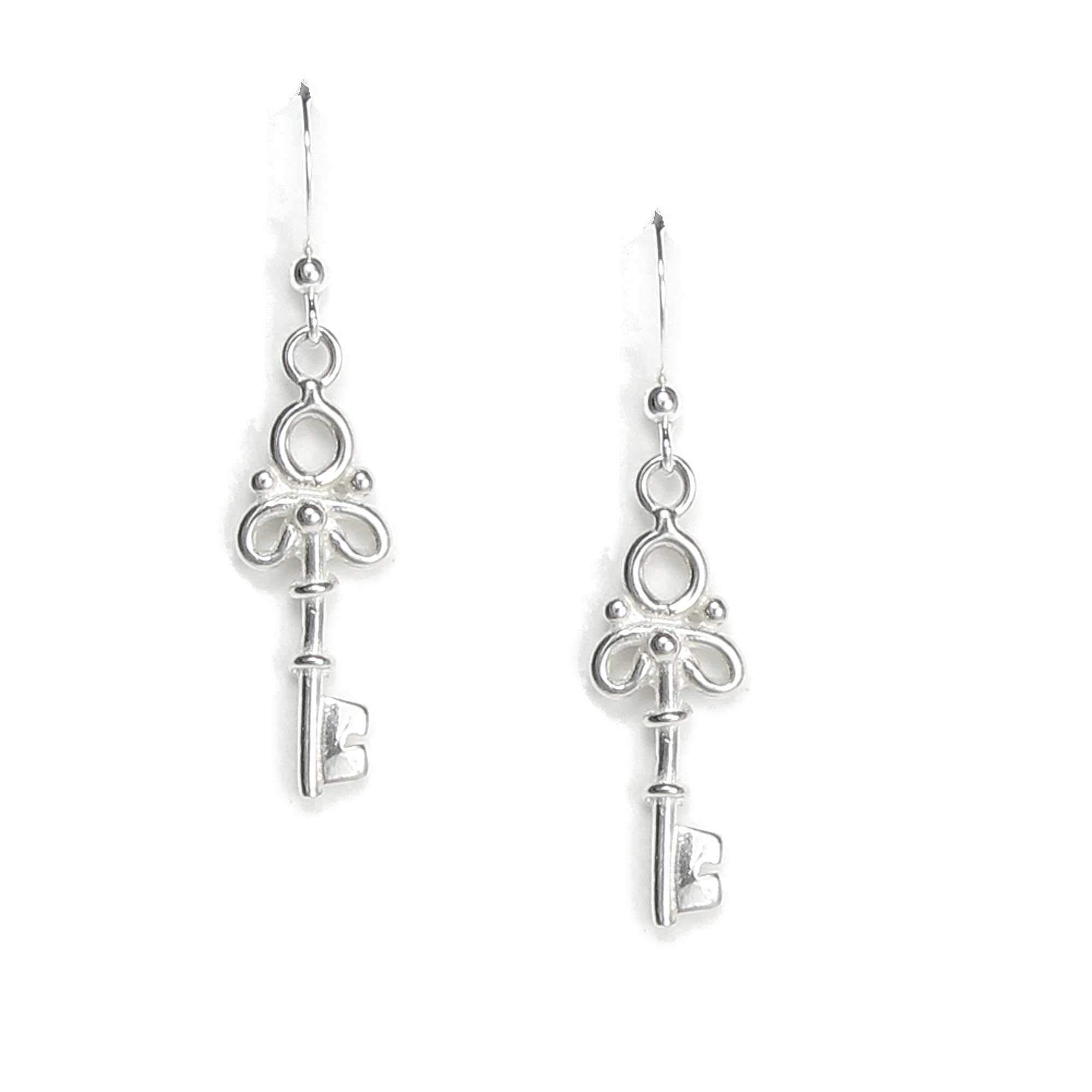 Keys to the Kingdom Earrings Sterling Silver - Gift Boxed with Story Card - Made in USA