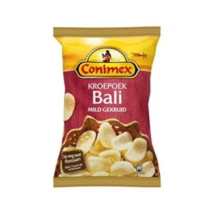 shrimp crisps | conimex | krupuk bali | total weight 2.65 ounce