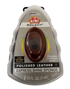 kiwi select express shine sponge - brown