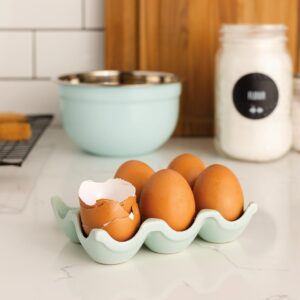 Now Designs Crate Specialty Storage, W5.5 x L3.75 x H1.75in, Robin's Egg Speckle