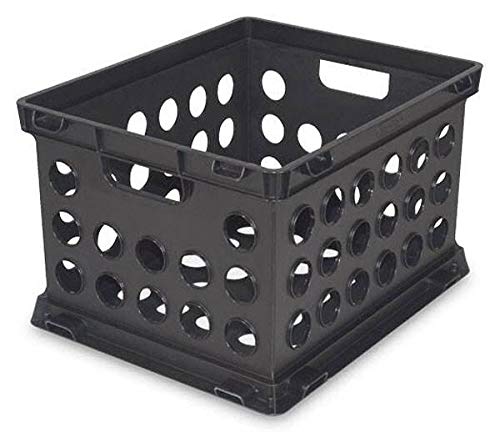 Sterilite 16939006 Plastic Heavy Duty File Crate Stacking Storage (4 Pack)