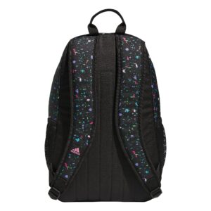 adidas Creator 2 Backpack, Speckle Black/Bliss Pink/Black, One Size