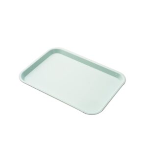 SNAWOP Dental Instrument Tray Autoclavable Small Size F Medical Plastic Flat Tray for Instrument Organizer (Green)