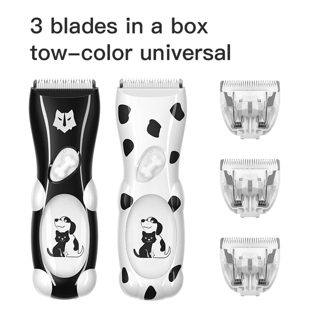 LEMULEGU Fashion Dog Hair Trimmer Blades,Quiet Waterproof Safe Grooming Kits Replacement,3 Packs of Replacement Blades for Dog Shavers