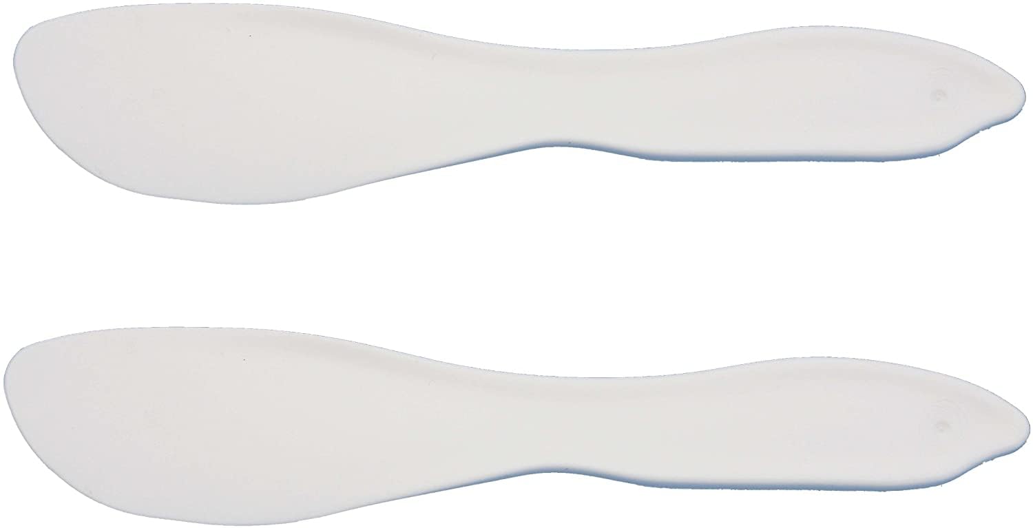 LINDEN SWEDEN Multi Purpose Spreaders Set of 2, White - Versatile Butter Knife for Soft Cheese, Peanut Butter, Frosting and More - Safe for Kids - BPA-Free and Dishwasher-Safe - Made in Sweden