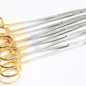 LOT of 5EA Olsen HEGAR Needle Holder Forceps 7" (17.80cm) with Tungsten Carbide Inserts Serrated (CYNAMED)