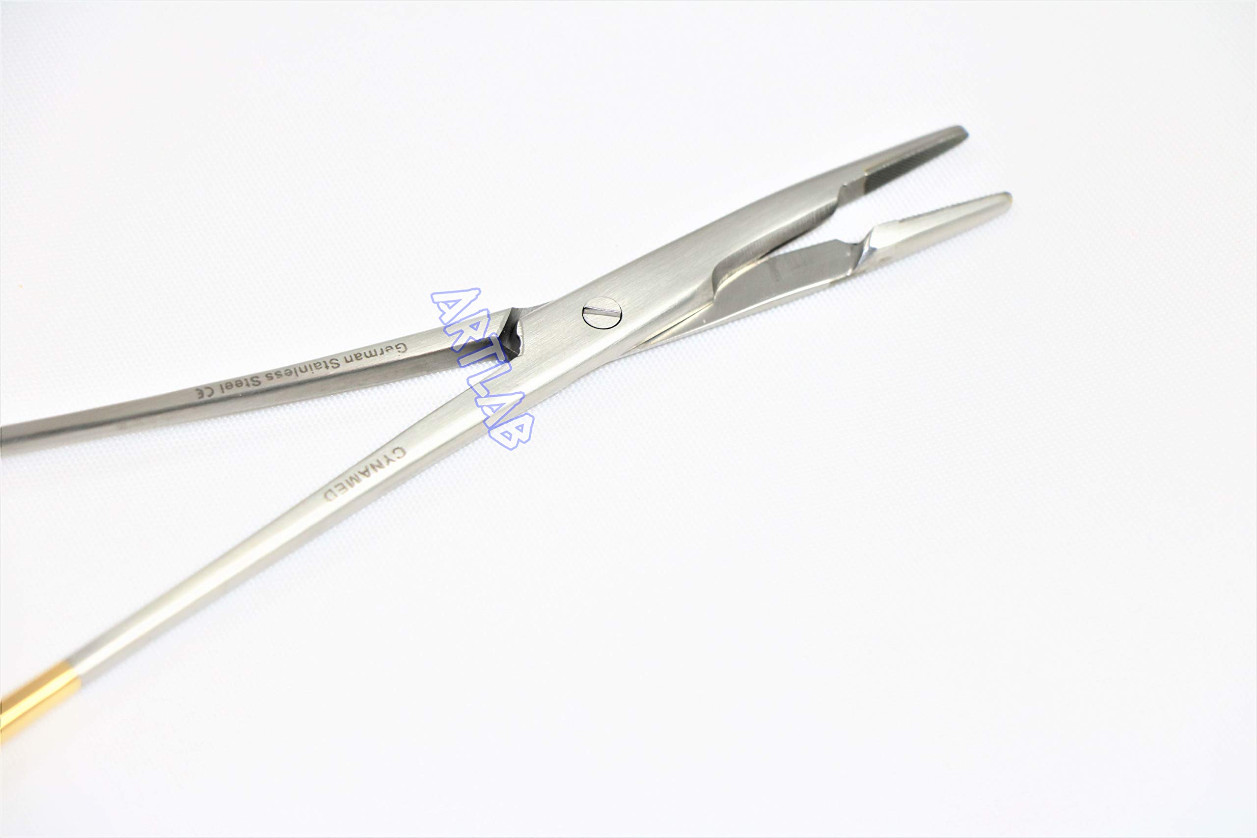 LOT of 5EA Olsen HEGAR Needle Holder Forceps 7" (17.80cm) with Tungsten Carbide Inserts Serrated (CYNAMED)