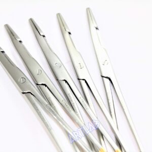 LOT of 5EA Olsen HEGAR Needle Holder Forceps 7" (17.80cm) with Tungsten Carbide Inserts Serrated (CYNAMED)