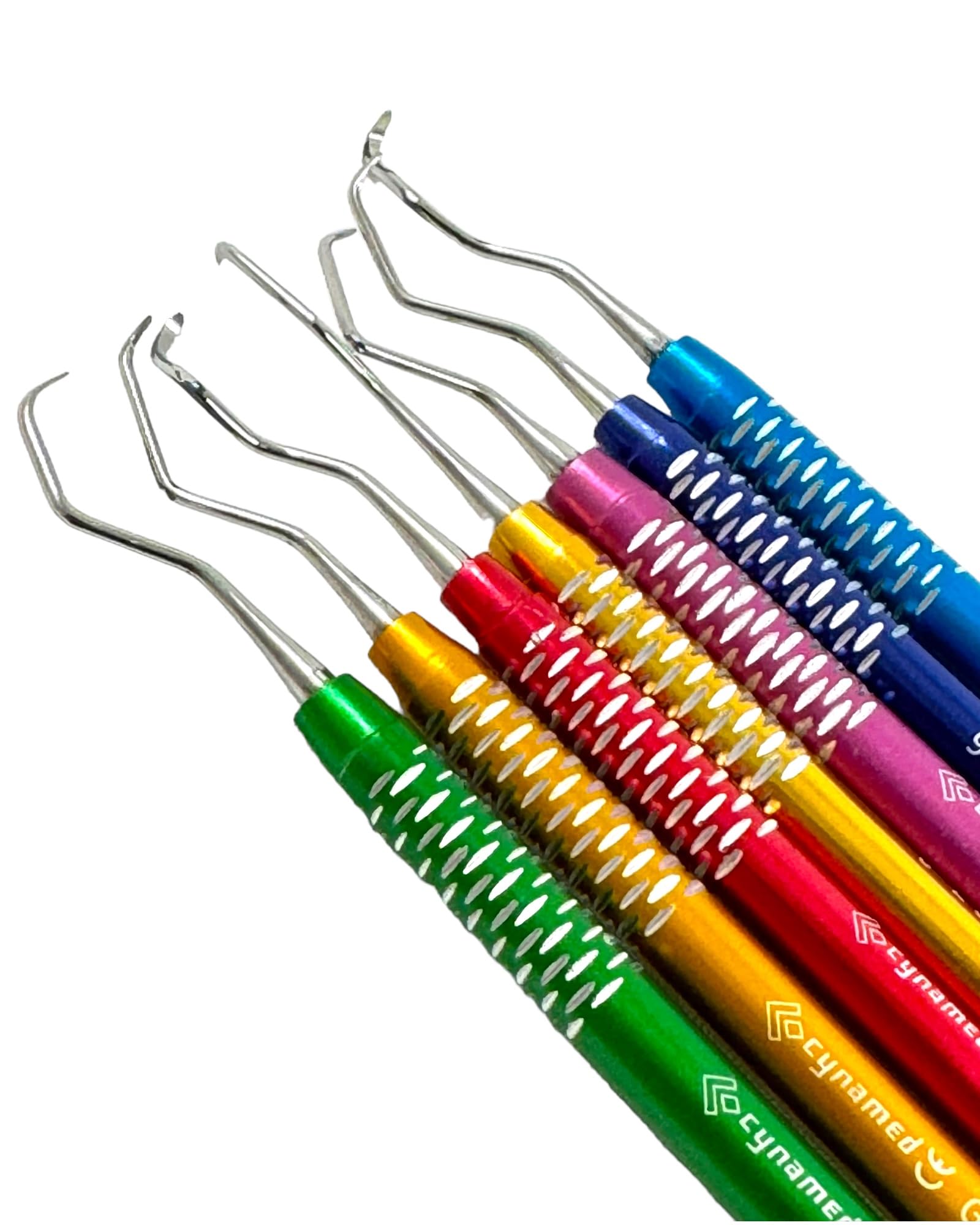 7PC HIGH Grade Gracey Curette Scaler Multicolor PERIODONTAL Dental Instruments (CYNAMED)