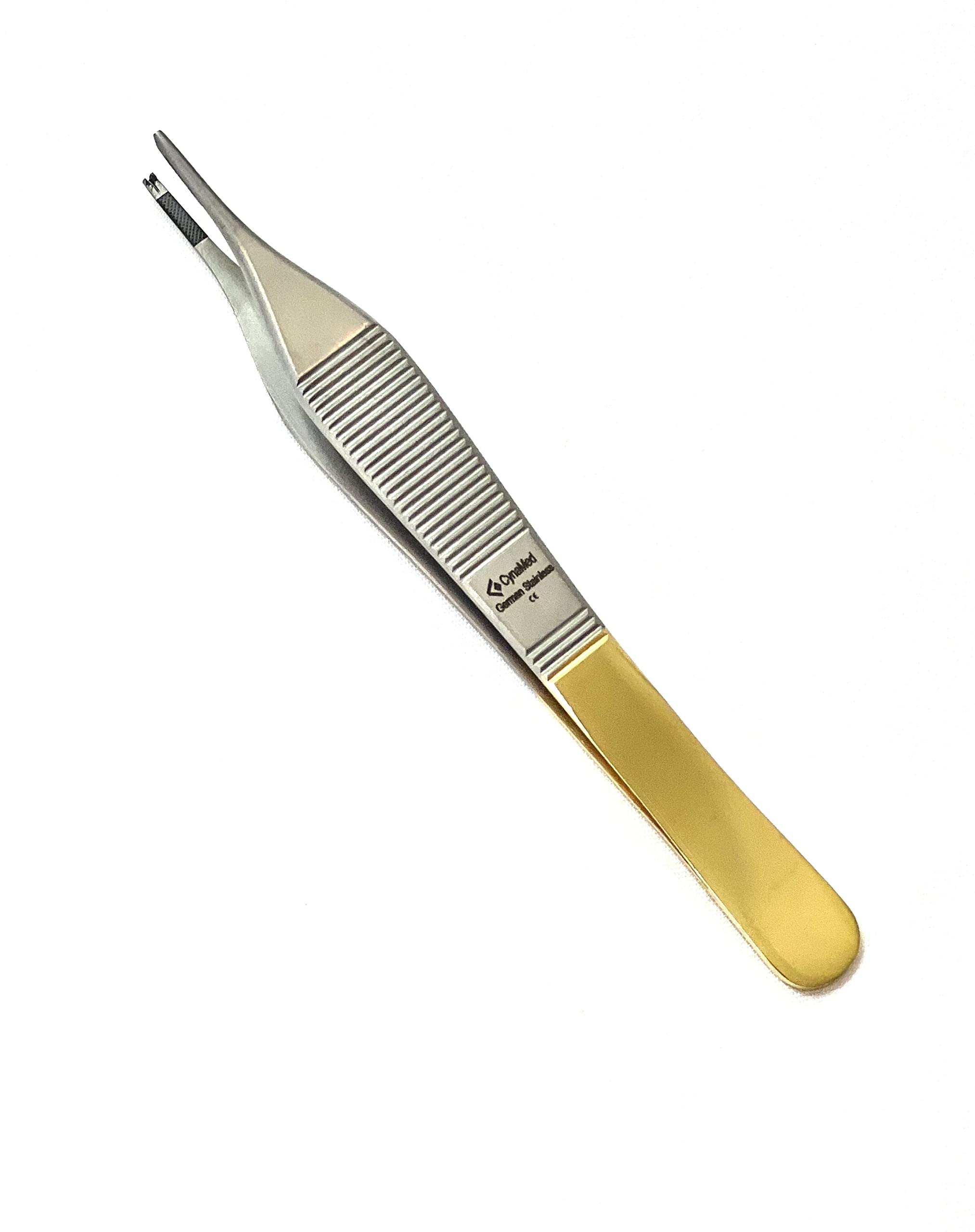 German Premium Tc Adson Tissue Forceps Toothed 1X2 4.75" Adson Kocher Configuration Veterinary Cynamed