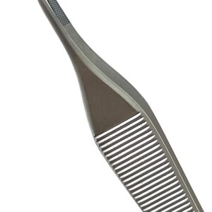 German Premium Tc Adson Tissue Forceps Toothed 1X2 4.75" Adson Kocher Configuration Veterinary Cynamed