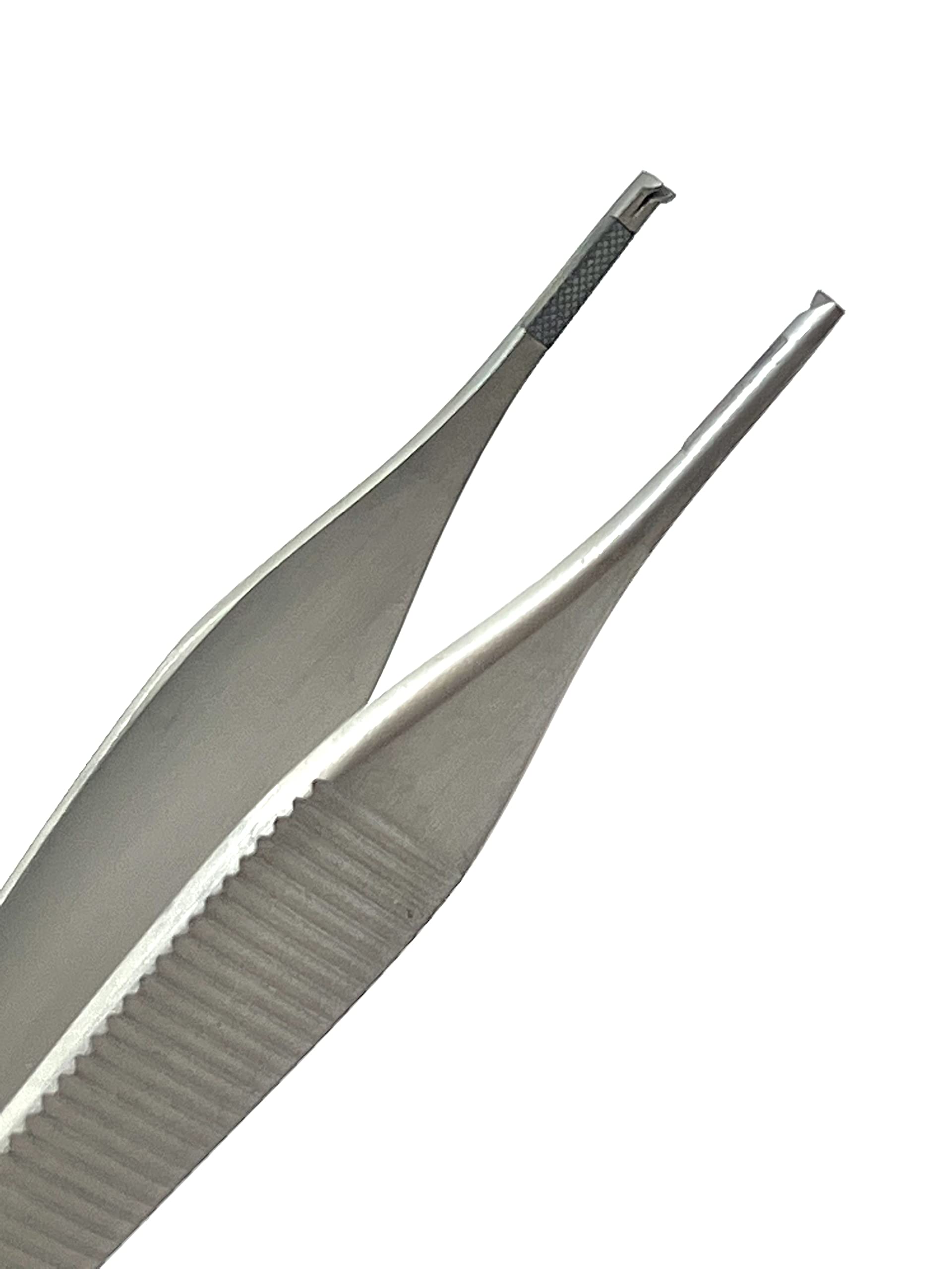 German Premium Tc Adson Tissue Forceps Toothed 1X2 4.75" Adson Kocher Configuration Veterinary Cynamed