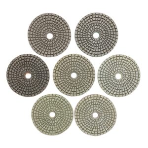 4″ slayer ceramic and porcelain polishing pads – 7 piece set