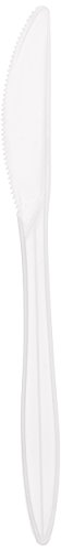 Genuine Joe GJO20001 Polypropylene Medium-Weight Knife, White (Carton of 1000)