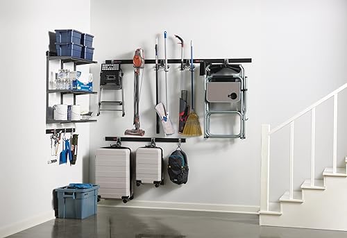 Rubbermaid Fasttrack Rail Storage 36"x12" 3-Shelf Kit, 350 lbs. Per Shelf, for Home/Garage/Shed/Workshop Organization