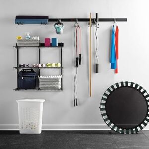 Rubbermaid Fasttrack Rail Storage 36"x12" 3-Shelf Kit, 350 lbs. Per Shelf, for Home/Garage/Shed/Workshop Organization