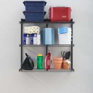 Rubbermaid Fasttrack Rail Storage 36"x12" 3-Shelf Kit, 350 lbs. Per Shelf, for Home/Garage/Shed/Workshop Organization