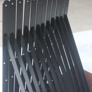 20 Pack L22" x H 12" Black Heavy Duty Shelf Brackets with Screws Metal Shelf Brackets Shelf Support Angle Brackets for Shelves L Brackets Heavy Duty Floating Shelf Brackets