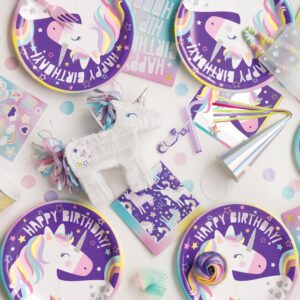 Stars & Unicorn Disposable Luncheon Napkins (Pack of 16) - Magical & Vibrant Party Essentials, Perfect for Enchanting Parties & Celebrations