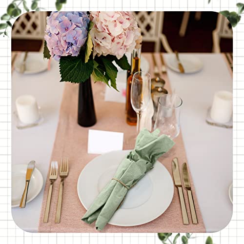 100 Pcs Scalloped Edged Cocktail Napkins Sage Green Square 3 Ply Paper Napkins Disposable Scalloped Napkins for Birthday Wedding Party, 5 x 5 Inch Folded