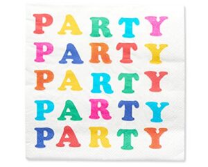 american greetings rainbow party supplies, lunch napkins (50-count)