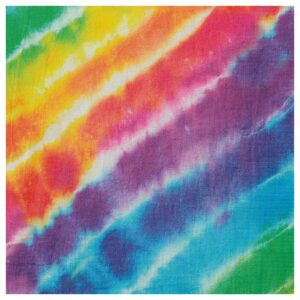 Multicolor Luncheon Napkins (Pack of 16) - Vibrant Tie Dye Design, Perfect for Events, Themed - Parties, Birthdays, Gatherings, & More