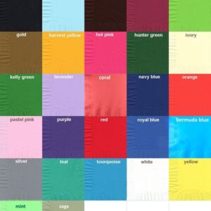 50 Plain Solid Colors Dinner Hand Towel Napkins Paper - Kelly Green