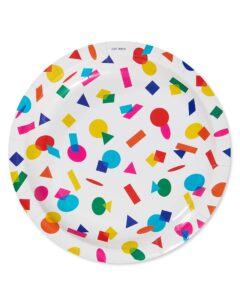 american greetings rainbow party supplies, dessert plates (36-count)