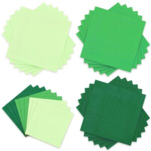 Whaline 150 Pack Green Napkins 6.5 x 6.5 Inch 3 Colors Luncheon Napkins Green Theme Disposable Paper Napkins Dinner Napkins for Party Celebration Gathering Supplies Table Decorations