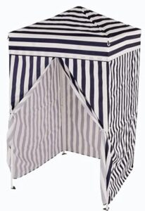 impact canopy 4' x 4' portable dressing room, pop up portable changing room, navy blue / white