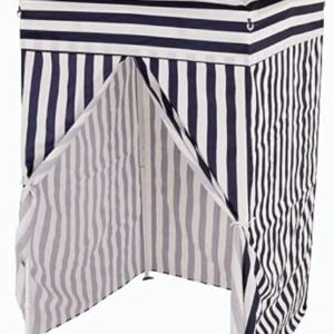 Impact Canopy 4' x 4' Portable Dressing Room, Pop Up Portable Changing Room, Navy Blue / White