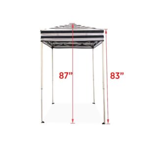 Impact Canopy 4' x 4' Portable Dressing Room, Pop Up Portable Changing Room, Navy Blue / White