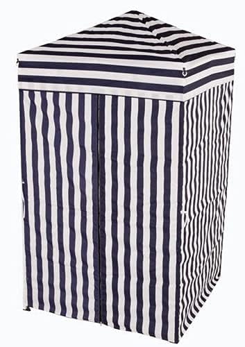 Impact Canopy 4' x 4' Portable Dressing Room, Pop Up Portable Changing Room, Navy Blue / White