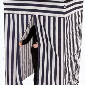 Impact Canopy 4' x 4' Portable Dressing Room, Pop Up Portable Changing Room, Navy Blue / White