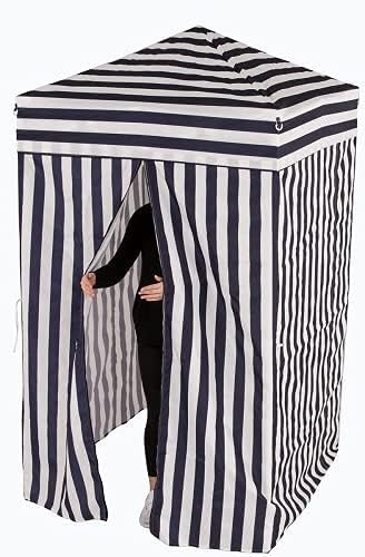 Impact Canopy 4' x 4' Portable Dressing Room, Pop Up Portable Changing Room, Navy Blue / White