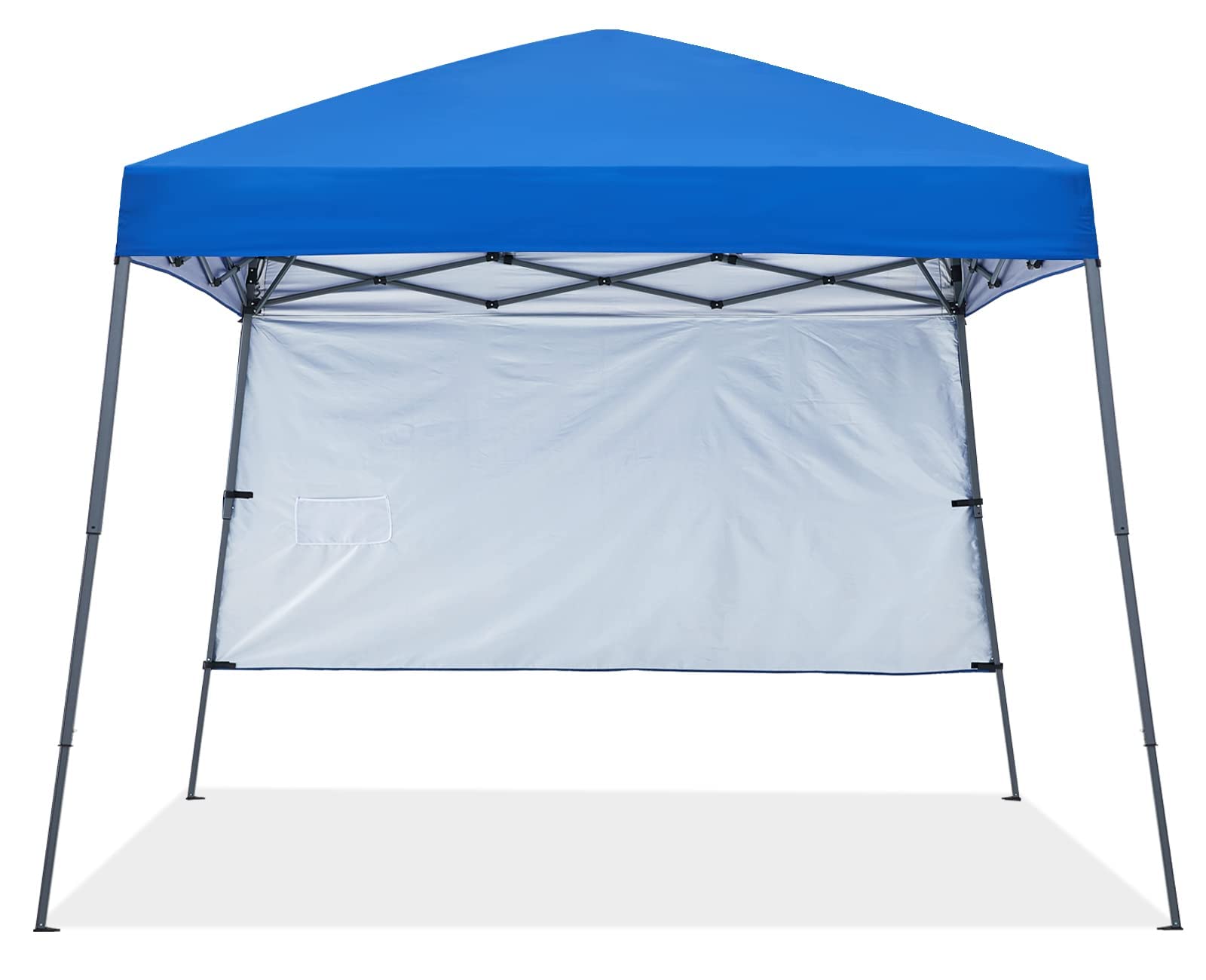 ABCCANOPY Stable Pop Up Beach Tent with Backpack Bag, 8 x 8 ft Base / 6 x 6 ft Top, Blue