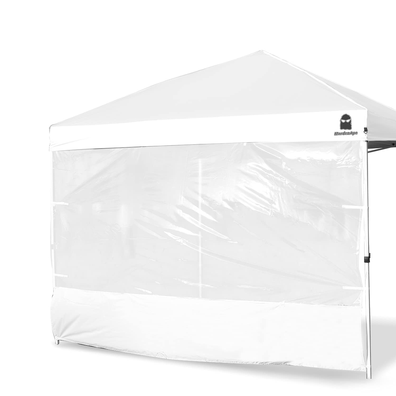 MordenApe Clear Sidewall, Transparent Canopy Walls, Canopy Side Wall for 10x10 Pop Up Canopy - Straight Leg, Outdoor Instant Canopies Sidewall,1 Pack (White)