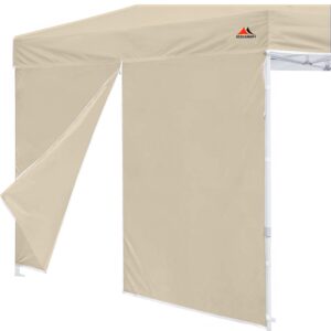 SCOCANOPY Door for 10x10 Canopy Frame One Central Zipper Design for Easy Entry and Exit,1 Pack Canopy Door Only,Beige