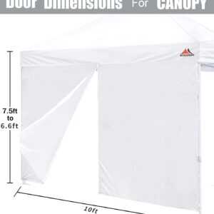 SCOCANOPY Door for 10x10 Canopy Frame One Central Zipper Design for Easy Entry and Exit,1 Pack Canopy Door Only,Beige