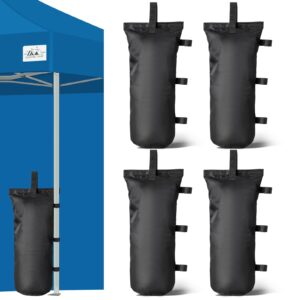 Yontuo Canopy Weight Bags, Heavy Duty 1680D Canopy Weights Sandbags for Instant Outdoor Canopy, Pop Up Sun Shelter, Gazebos, Sunshade Canopy Tent Weights Sand Bags Set of 4(No sand)