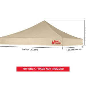 MASTERCANOPY Replacement Pop Up Canopy Top (10x10, Beige)