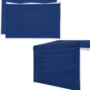 SCOCANOPY SunWall for 12x12 Pop Up Canopy Frame, 3 Pack SideWall Only (Navy Blue)