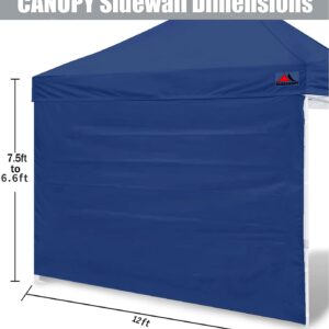 SCOCANOPY SunWall for 12x12 Pop Up Canopy Frame, 3 Pack SideWall Only (Navy Blue)