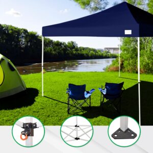 Caravan Canopy V-Series 12 x 12' Tent Sidewalls with V-Series 2 12 x 12' Pop-Up Tent Slanted Leg Instant Canopy & 4 6-Pound Cement Weight Plates