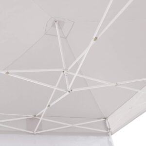 American Phoenix Canopy Tent 10x10 Easy Pop Up Outdoor Canopies Folding Instant Shelter Sunshade with 4 Removable Sidewalls (White)