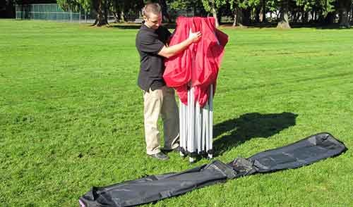 Impact Canopy Roller Bag for Pop Up Canopy Tent, Wheeled Storage Bag with Handles for 10 x 20 Canopy - Roller Bag Only, Black